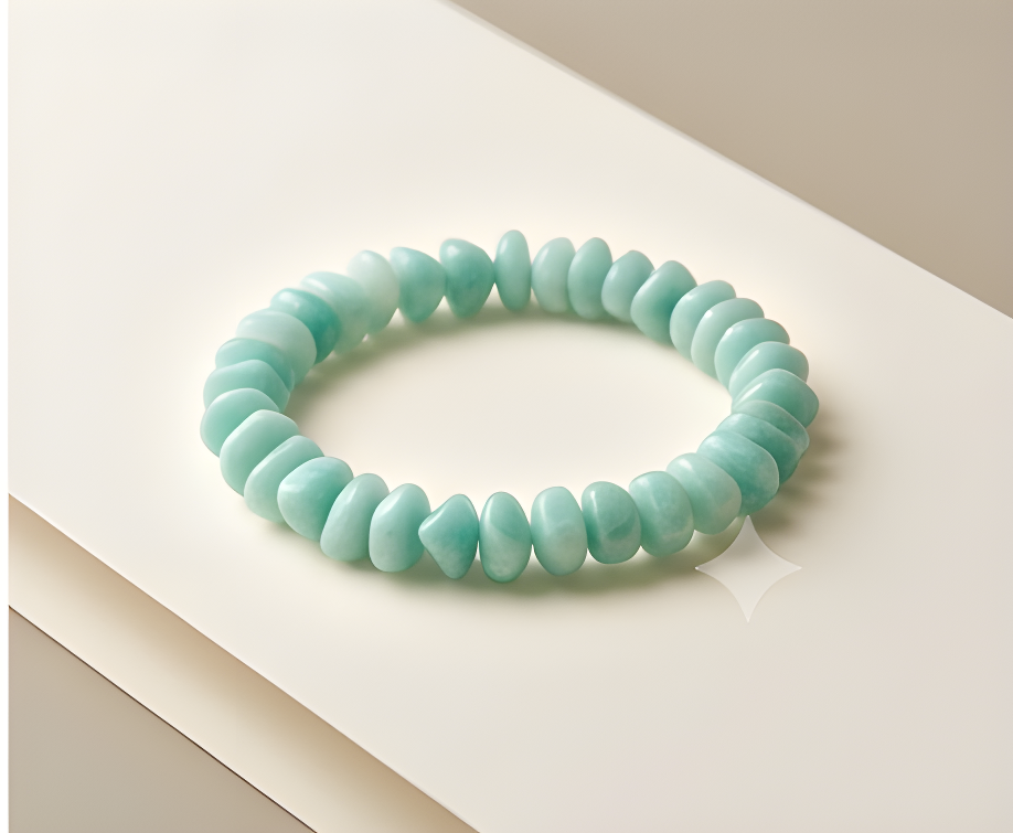 Amazonite Crystal Chip Bracelet | Calm Communication & Inner Harmony