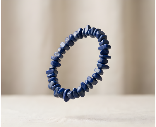 Lapis Lazuli Crystal Chip Bracelet | Wisdom, Truth & Inner Clarity