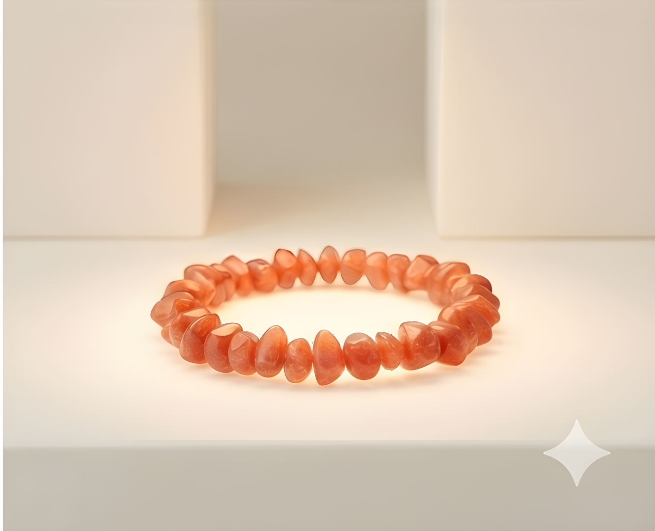 Red Aventurine Crystal Chip Bracelet | Vitality, Passion & Creative Power
