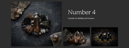 Best crystals for numerology number 4 — smoky quartz, black tourmaline and tiger's eye for stability and purpose