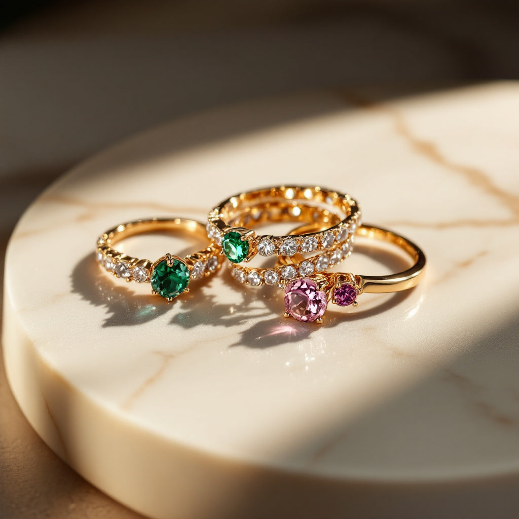 Crystal Bead Rings