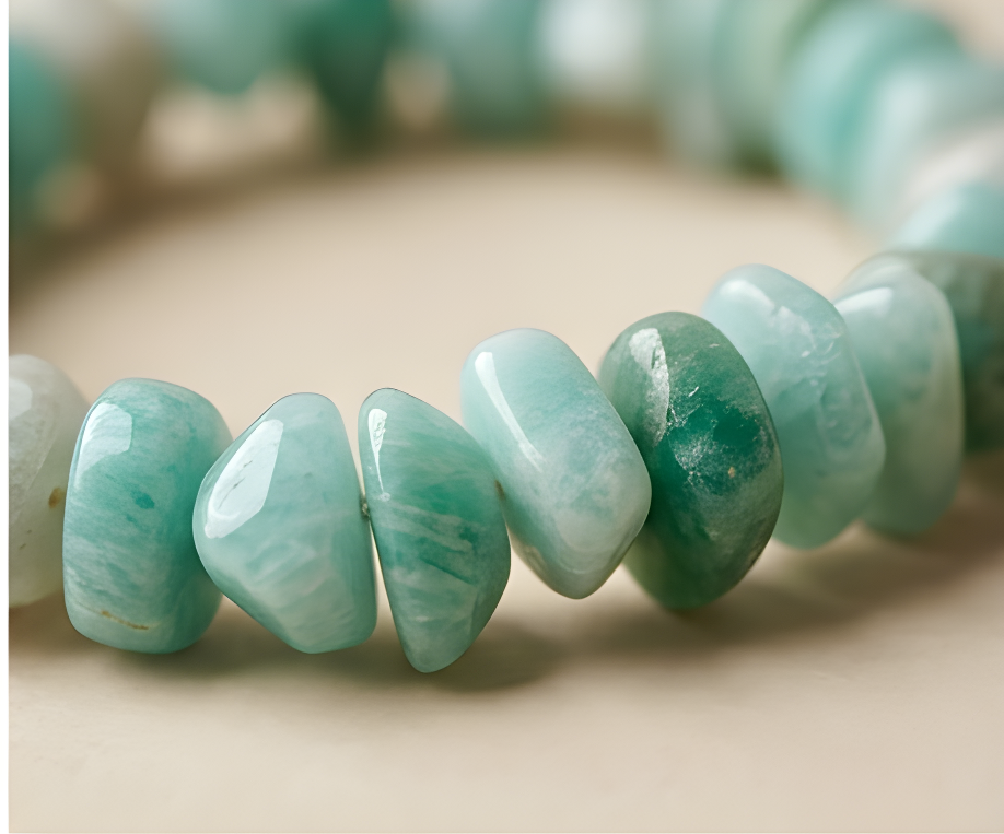 Amazonite Crystal Chip Bracelet | Calm Communication & Inner Harmony