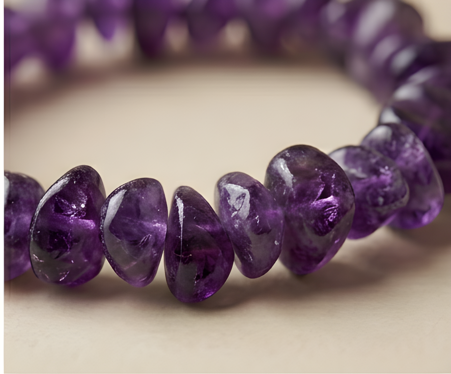 Amethyst Crystal Chip Bracelet | Calm, Clarity & Spiritual Awareness