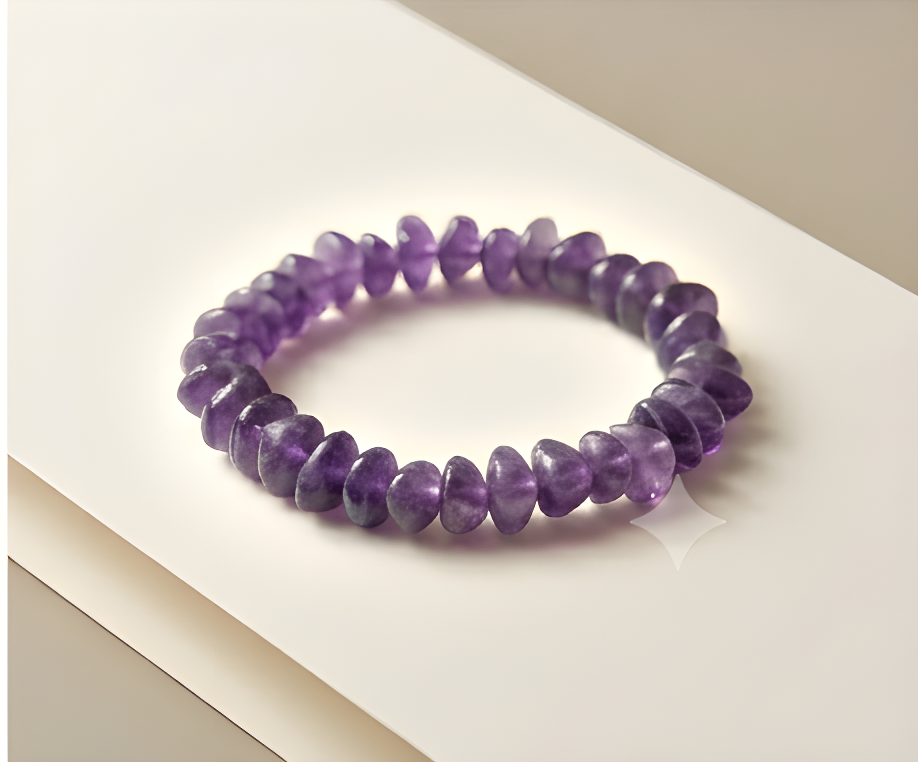Amethyst Crystal Chip Bracelet | Calm, Clarity & Spiritual Awareness