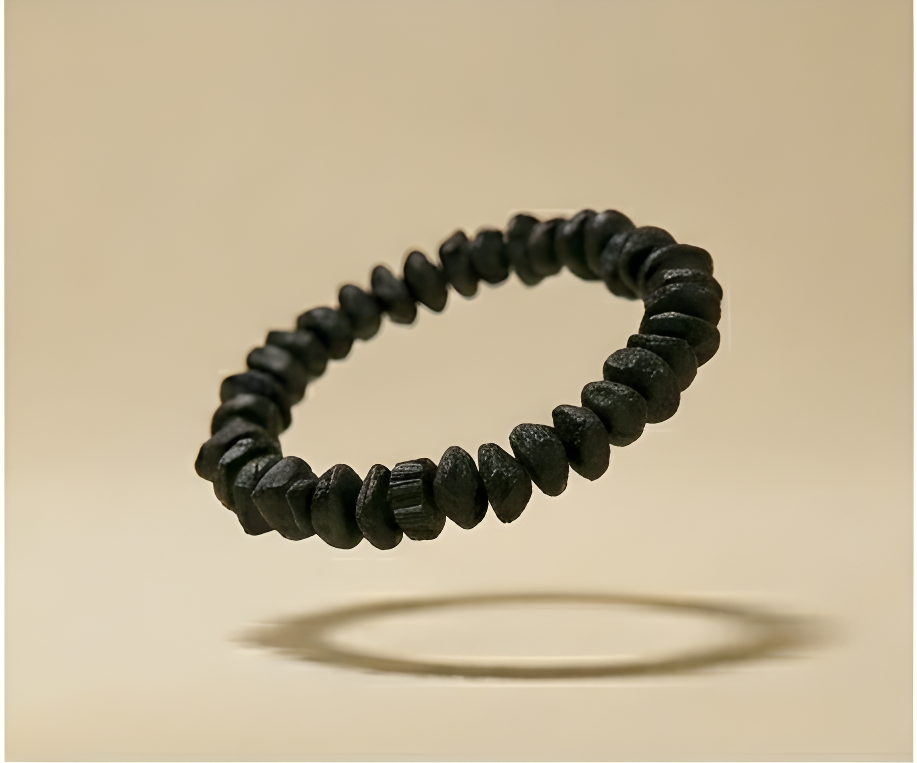 Black Tourmaline Crystal Chip Bracelet | Protection & Energetic Grounding