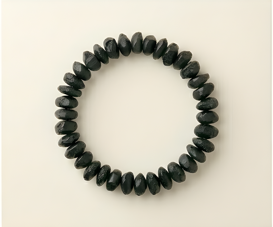 Black Tourmaline Crystal Chip Bracelet | Protection & Energetic Grounding