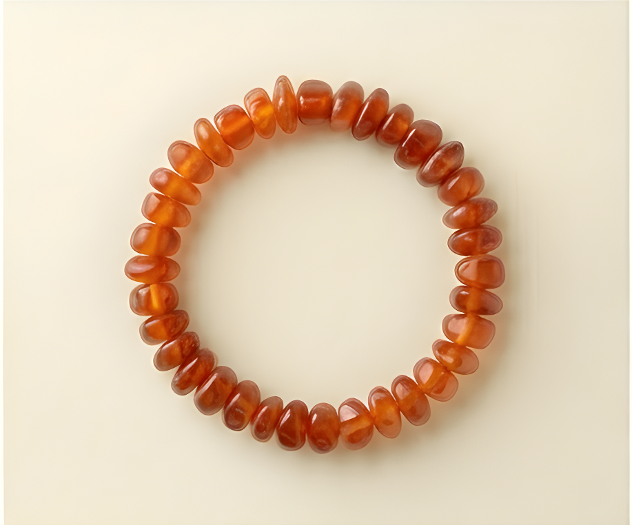 Carnelian Crystal Chip Bracelet | Vitality, Creativity & Confident Energy