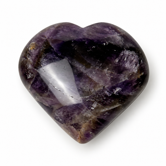Amethyst Heart Carving