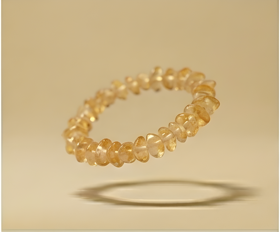 Citrine Crystal Chip Bracelet | Abundance, Manifestation & Positivity