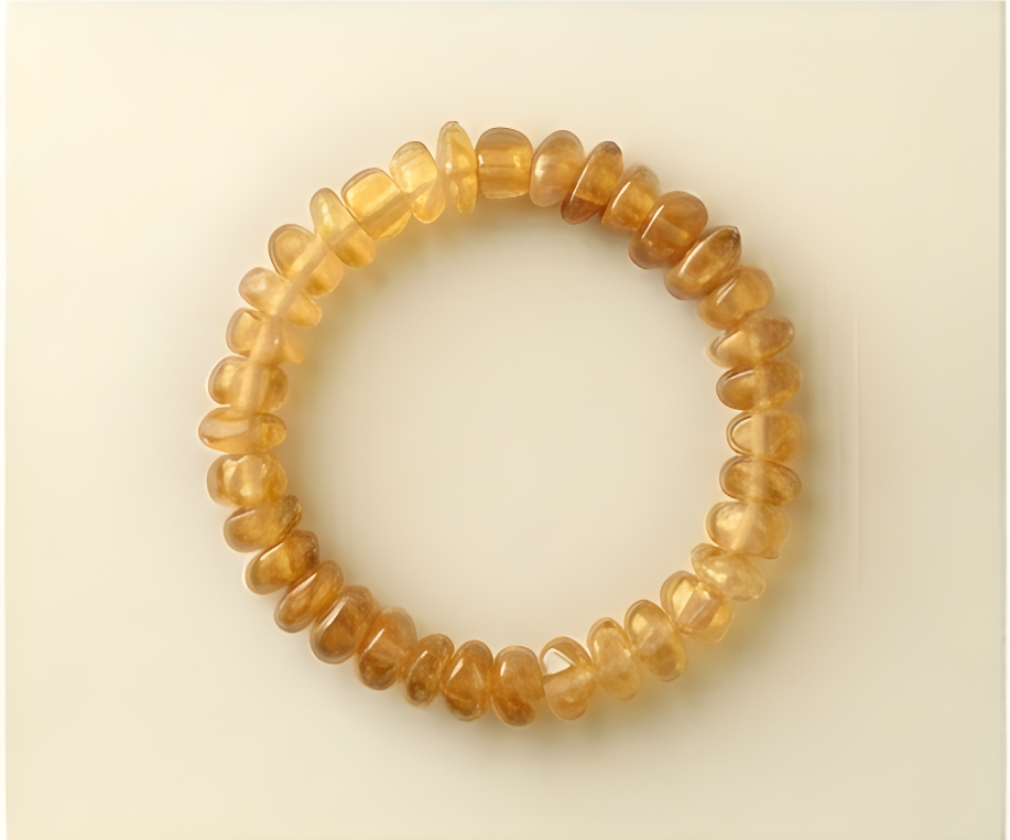 Citrine Crystal Chip Bracelet | Abundance, Manifestation & Positivity