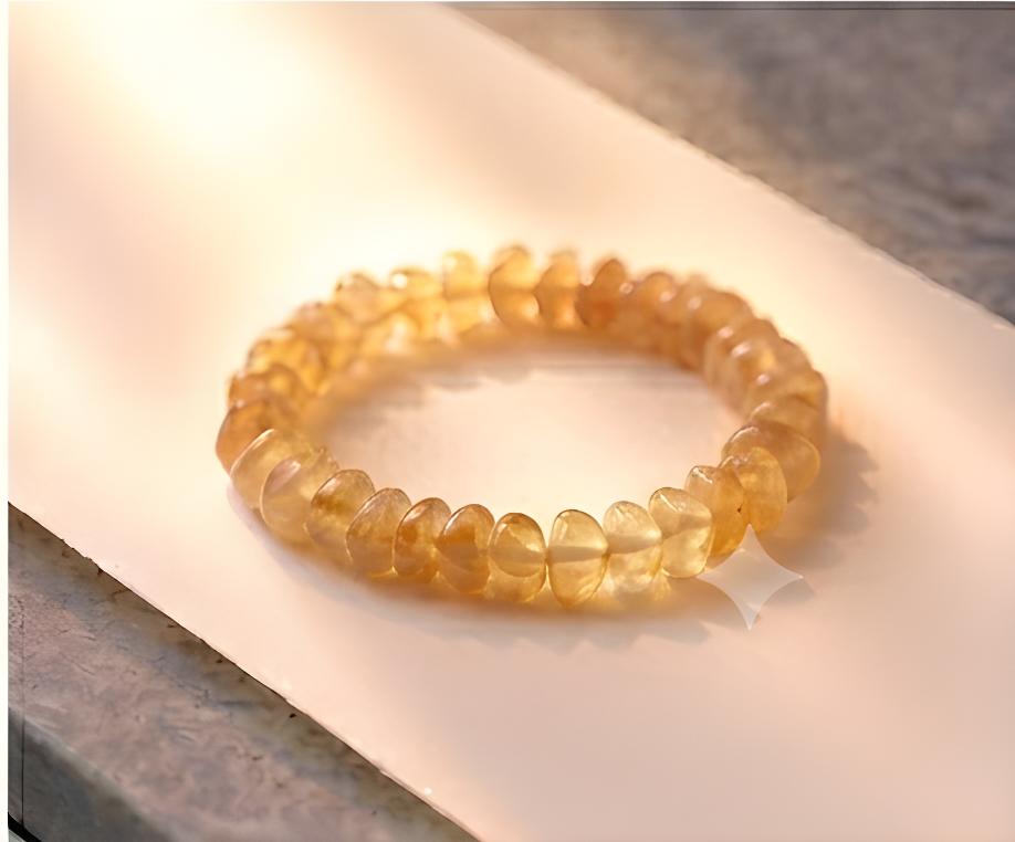 Citrine Crystal Chip Bracelet | Abundance, Manifestation & Positivity