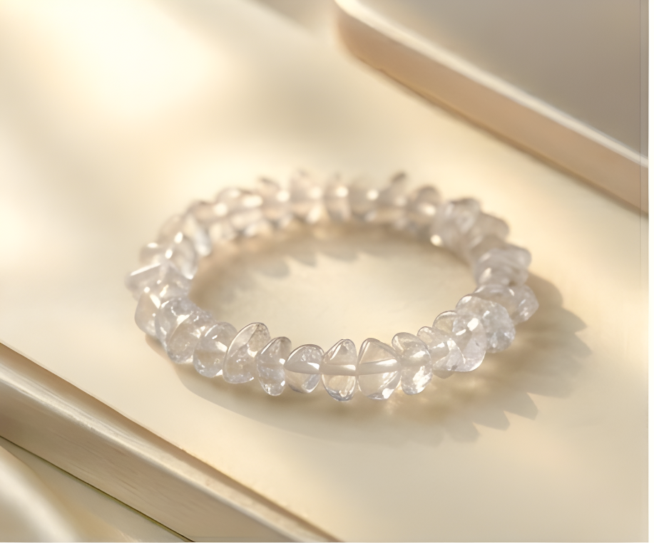 Clear Quartz Crystal Chip Bracelet | Clarity, Amplification & Master Healing