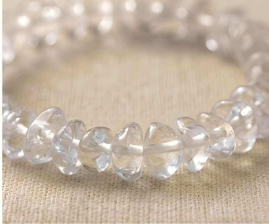 Clear Quartz Crystal Chip Bracelet | Clarity, Amplification & Master Healing