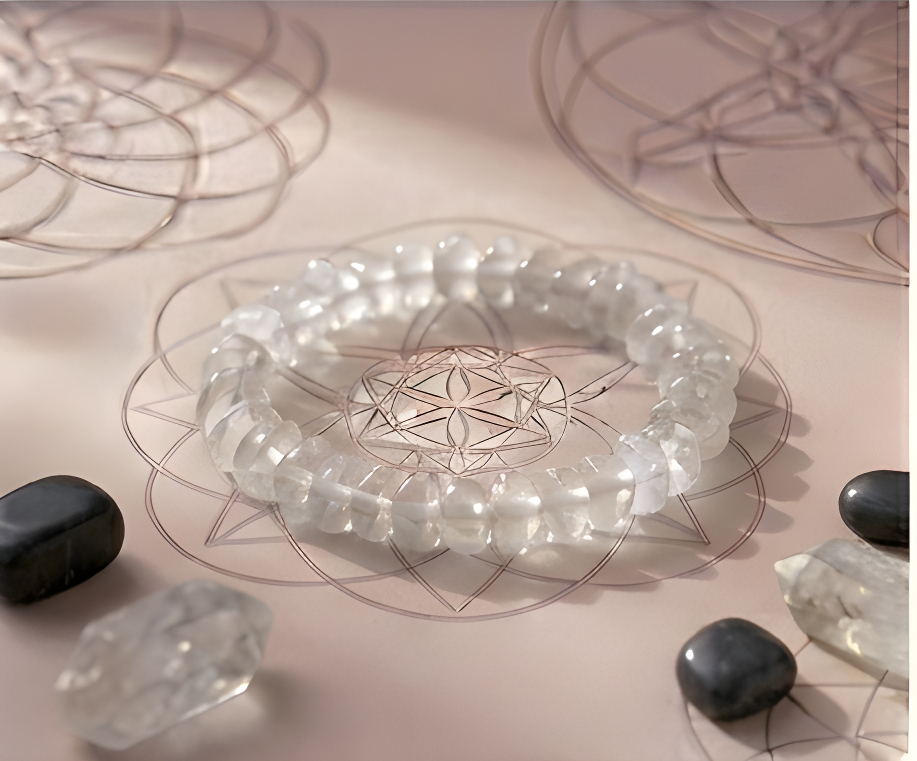 Clear Quartz Crystal Chip Bracelet | Clarity, Amplification & Master Healing