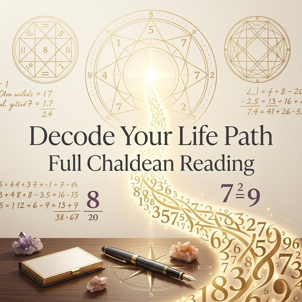 Full Chaldean Numerology Reading | Deep-Dive Consultation | 90 Min Zoom + Comprehensive Report
