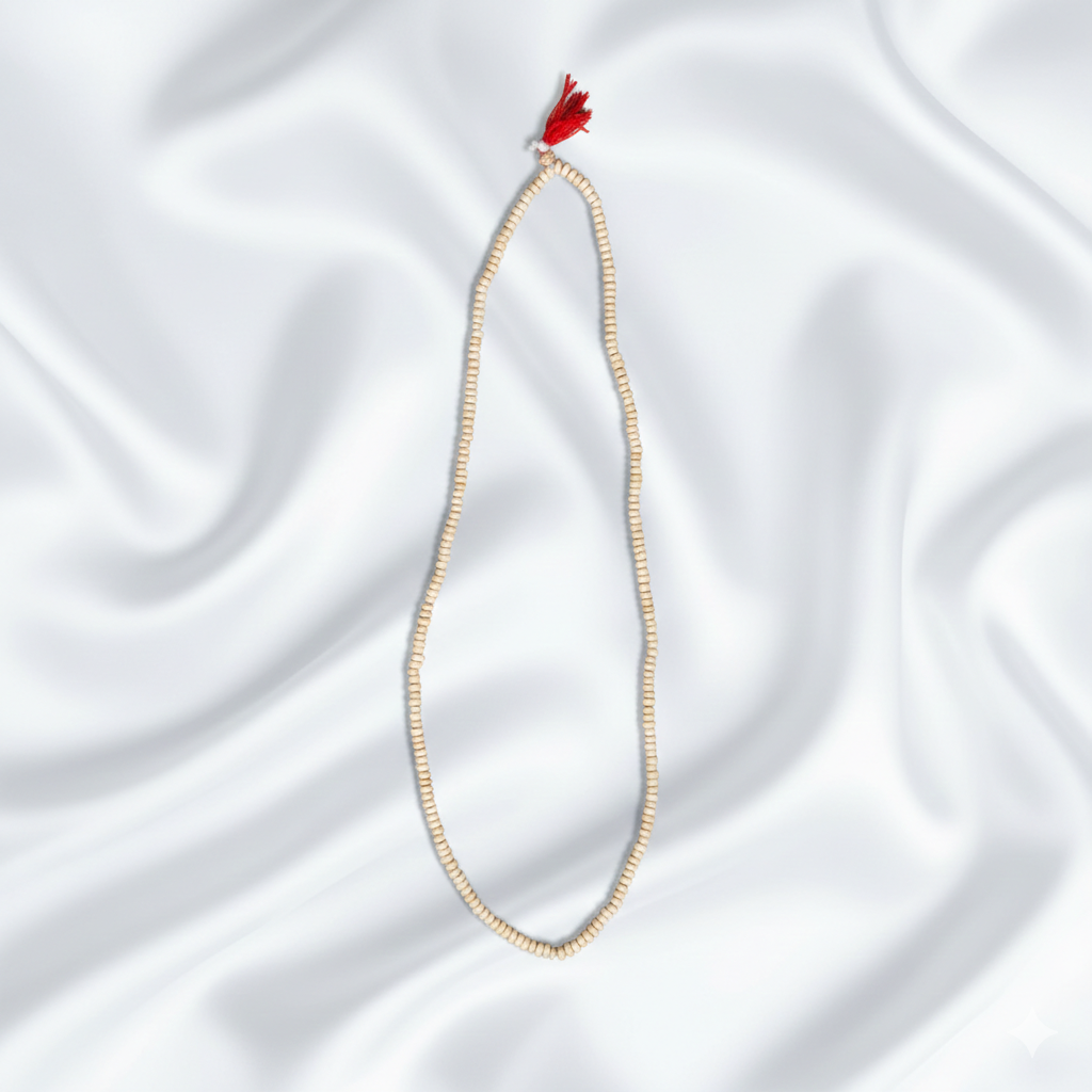 Tulsi Mala Necklace with Holy Basil Prayer Beads — Manushaa Gems UK