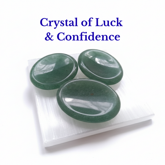 Green Aventurine Palm Stone | Smooth Worry Stone