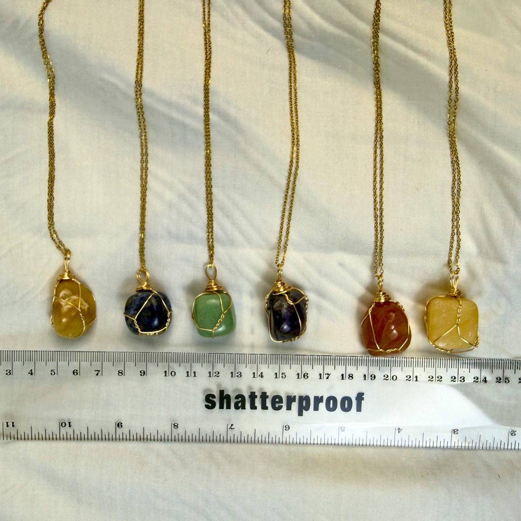 Crystal Pendant Necklace Size Guide – Manushaa Gems