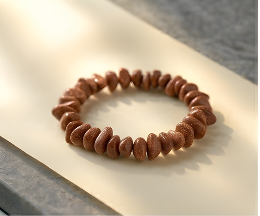 Goldstone Crystal Chip Bracelet | Ambition, Drive & Sparkling Confidence