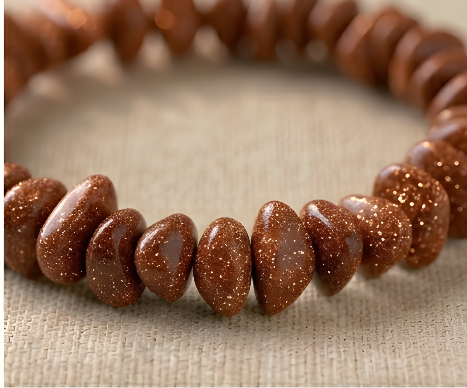 Goldstone Crystal Chip Bracelet | Ambition, Drive & Sparkling Confidence