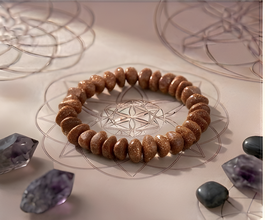 Goldstone Crystal Chip Bracelet | Ambition, Drive & Sparkling Confidence