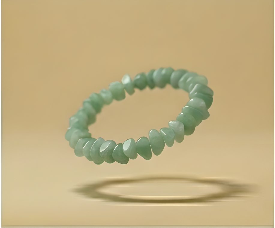 Green Aventurine Crystal Chip Bracelet | Luck, Prosperity & New Beginnings