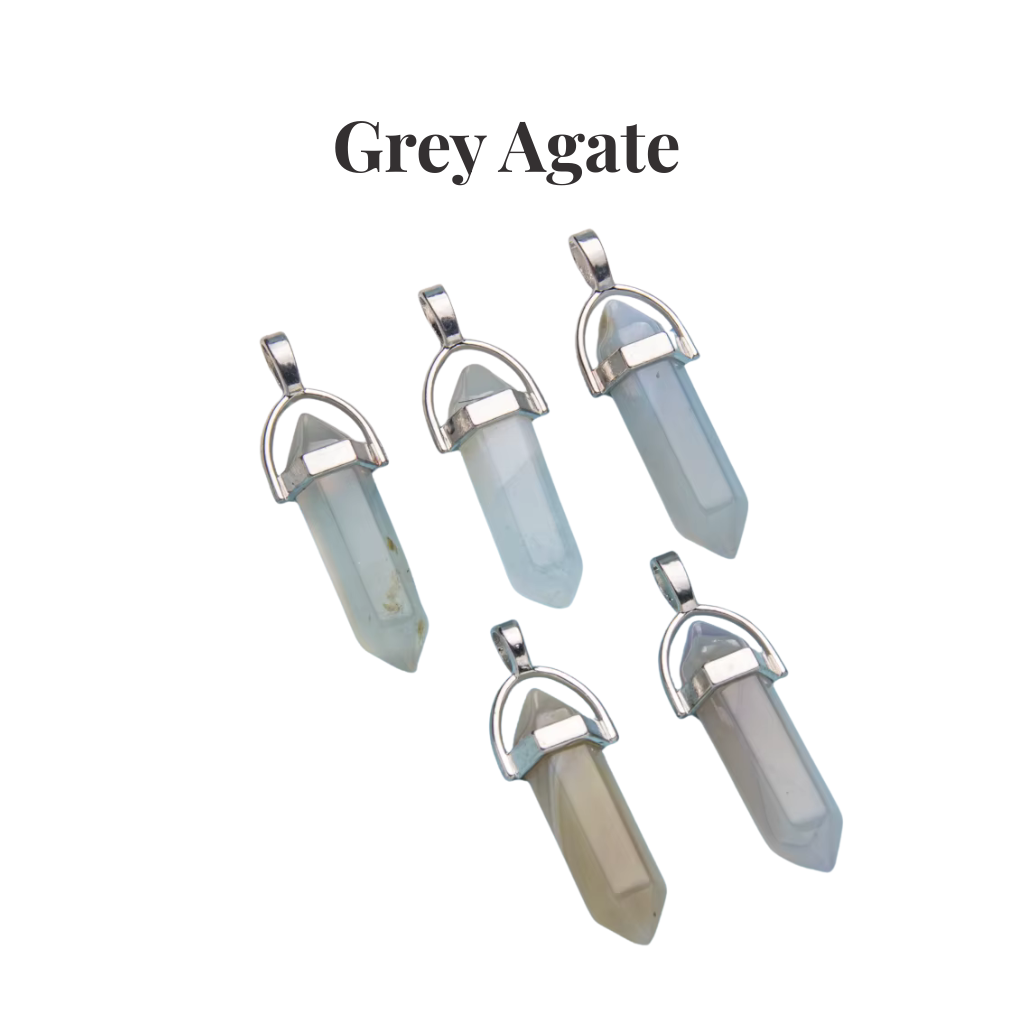 Natural Crystal Point Pendant | Healing Gemstone Tower Necklace | Choose Your Stone | Spiritual Jewellery UK