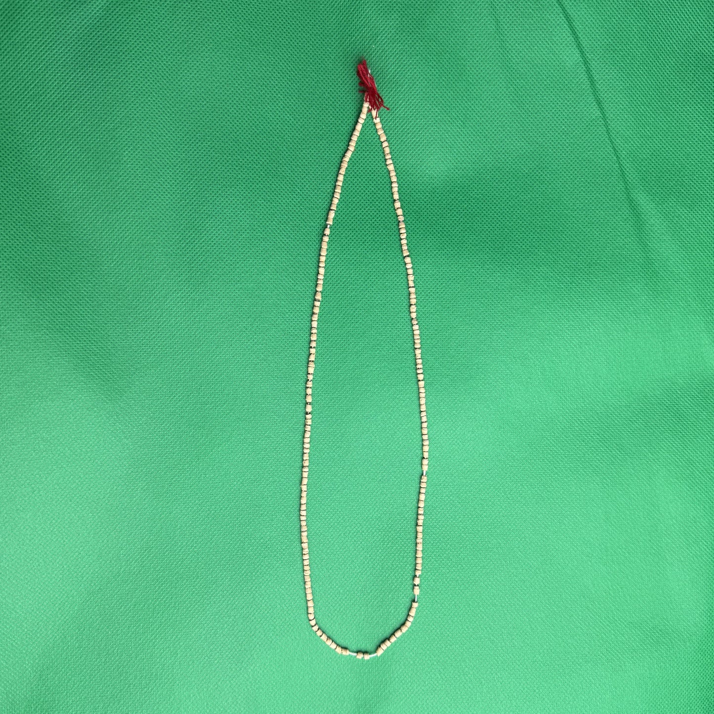 Tulsi Holy Basil Mala Necklace close-up — Authentic Spiritual Prayer Beads UK