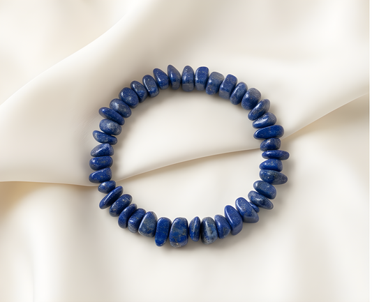 Lapis Lazuli Crystal Chip Bracelet | Wisdom, Truth & Inner Clarity