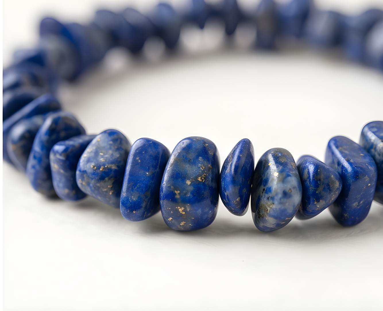 Lapis Lazuli Crystal Chip Bracelet | Wisdom, Truth & Inner Clarity