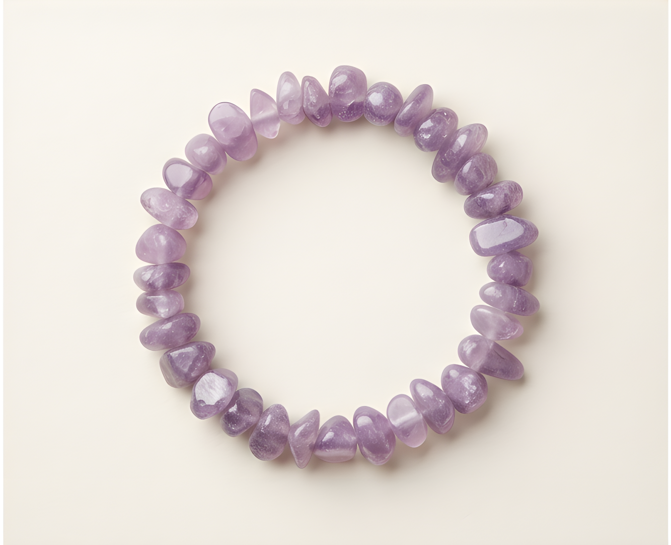 Lepidolite Crystal Chip Bracelet | Calm, Anxiety Relief & Emotional Balance