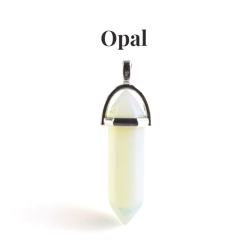 Natural Crystal Point Pendant | Healing Gemstone Tower Necklace | Choose Your Stone | Spiritual Jewellery UK