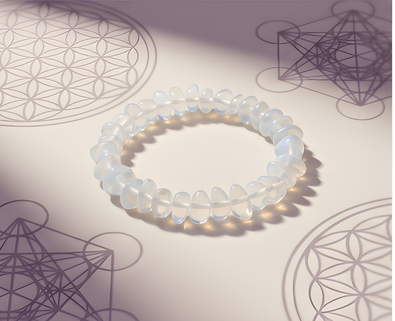 Opalite Crystal Chip Bracelet | Clarity, Transitions & Gentle Inner Light