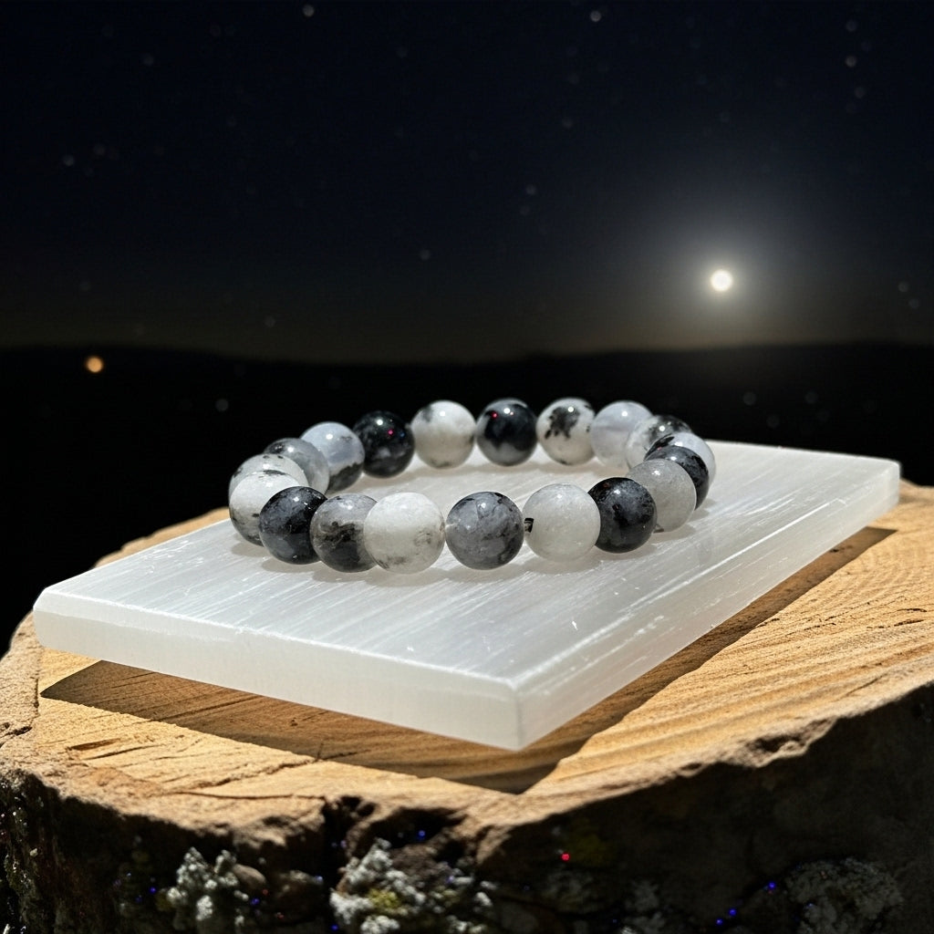 Plain Selenite Crystal Plate — Energy Charging Cleansing Spiritual Slab UK Manushaa Gems