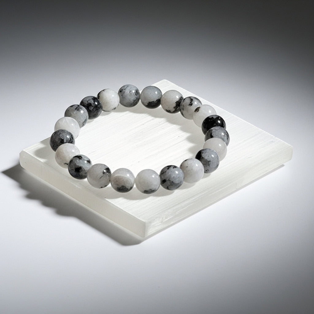 Plain Selenite Charging Plate natural texture — Crystal Cleansing Slab UK Manushaa Gems