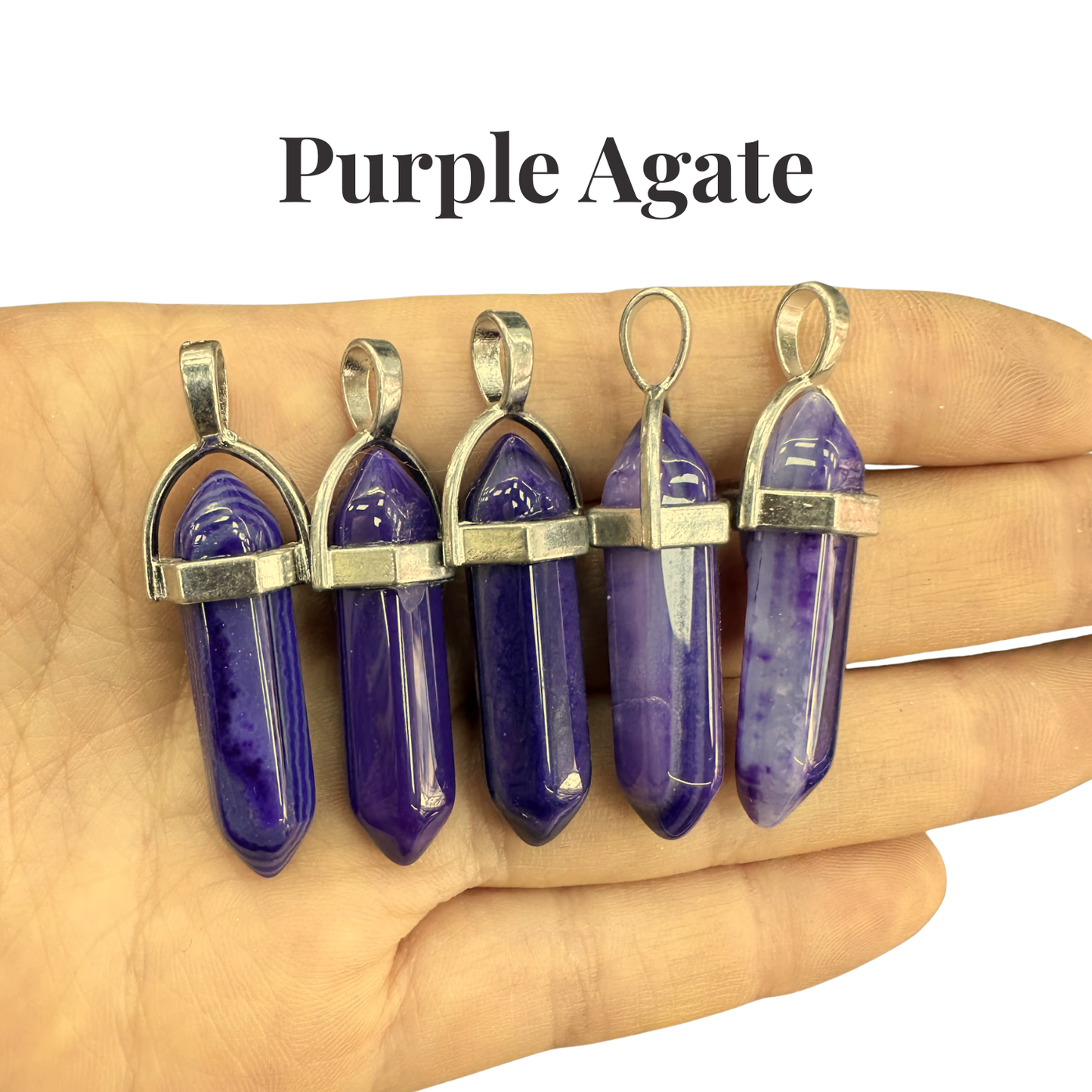 Natural Crystal Point Pendant | Healing Gemstone Tower Necklace | Choose Your Stone | Spiritual Jewellery UK