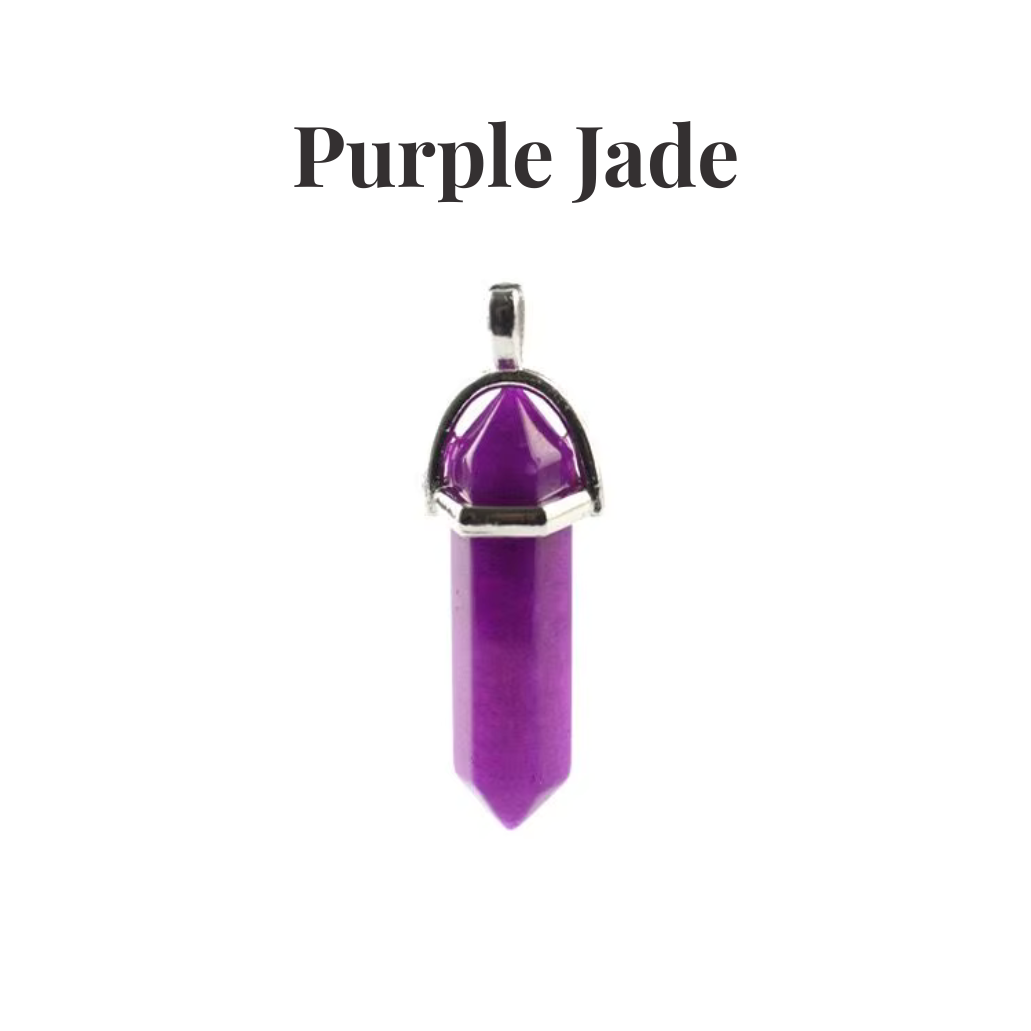 Natural Crystal Point Pendant | Healing Gemstone Tower Necklace | Choose Your Stone | Spiritual Jewellery UK