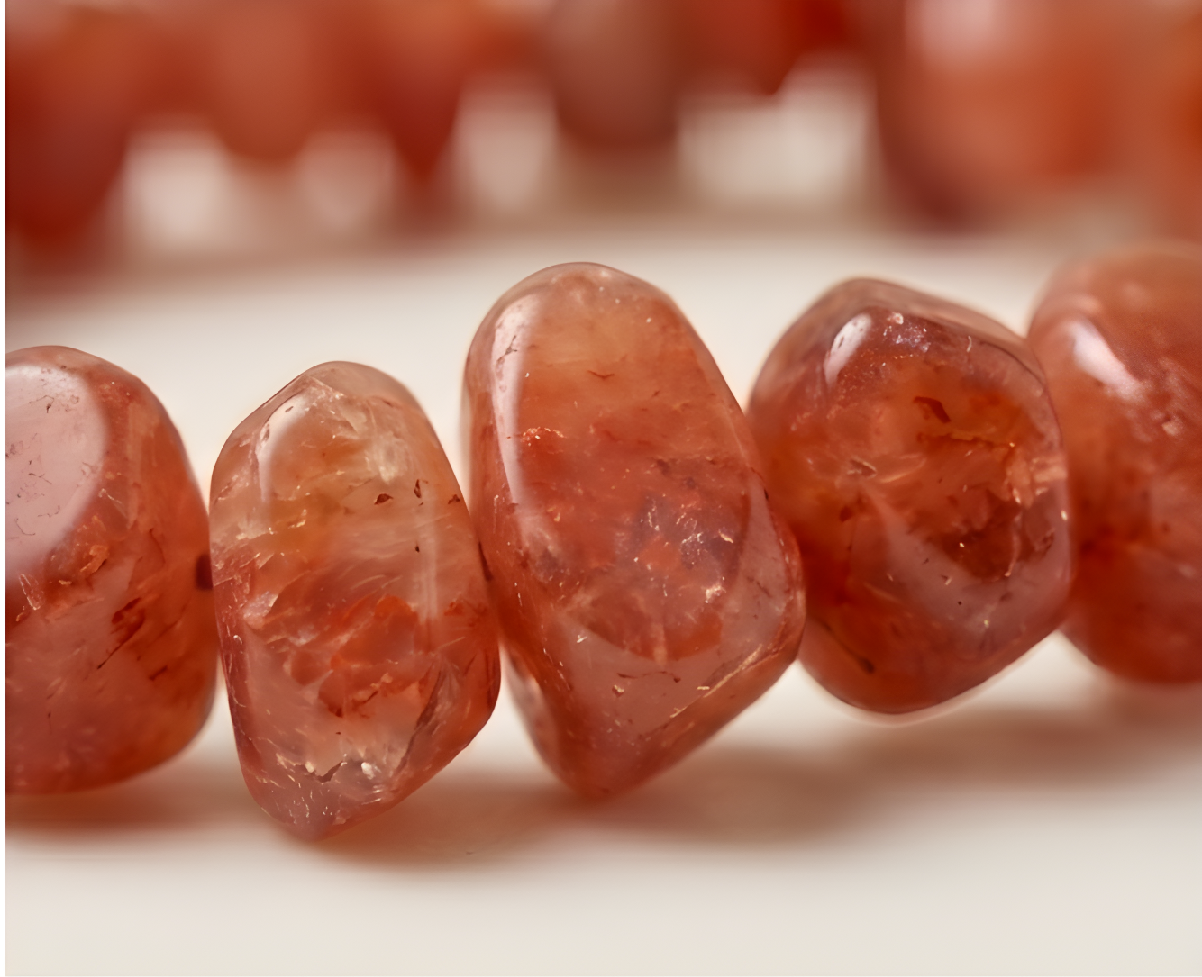 Red Aventurine Crystal Chip Bracelet | Vitality, Passion & Creative Power