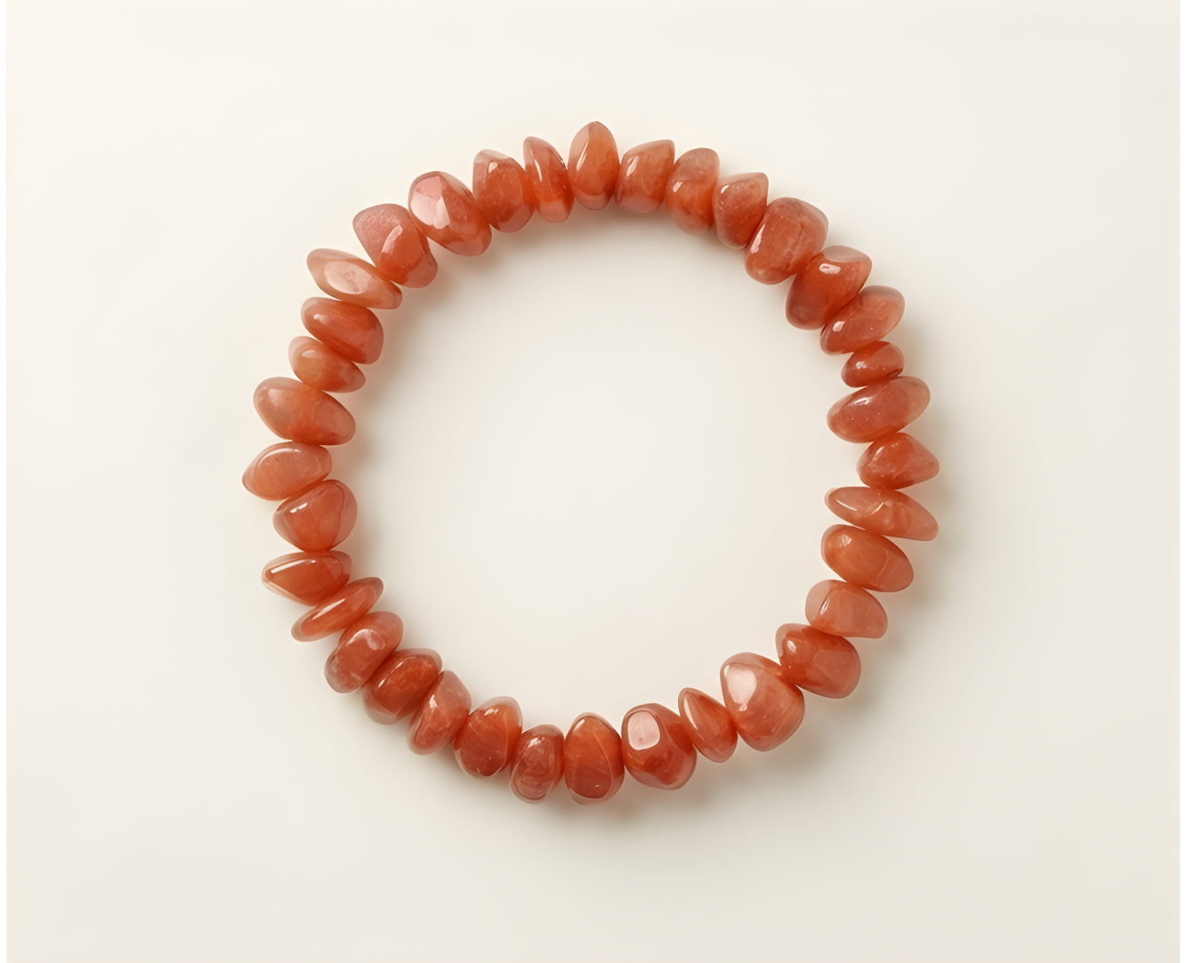 Red Aventurine Crystal Chip Bracelet | Vitality, Passion & Creative Power