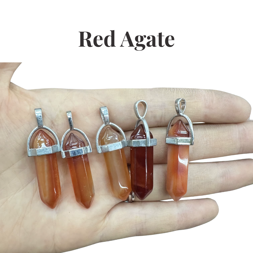 Natural Crystal Point Pendant | Healing Gemstone Tower Necklace | Choose Your Stone | Spiritual Jewellery UK