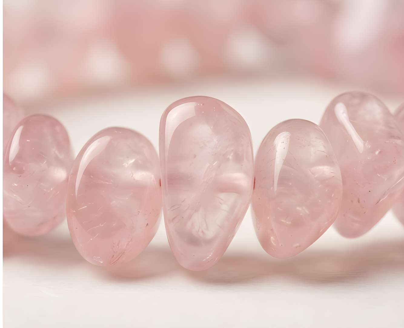 Rose Quartz Crystal Chip Bracelet | Love, Self-Care & Feminine Energy