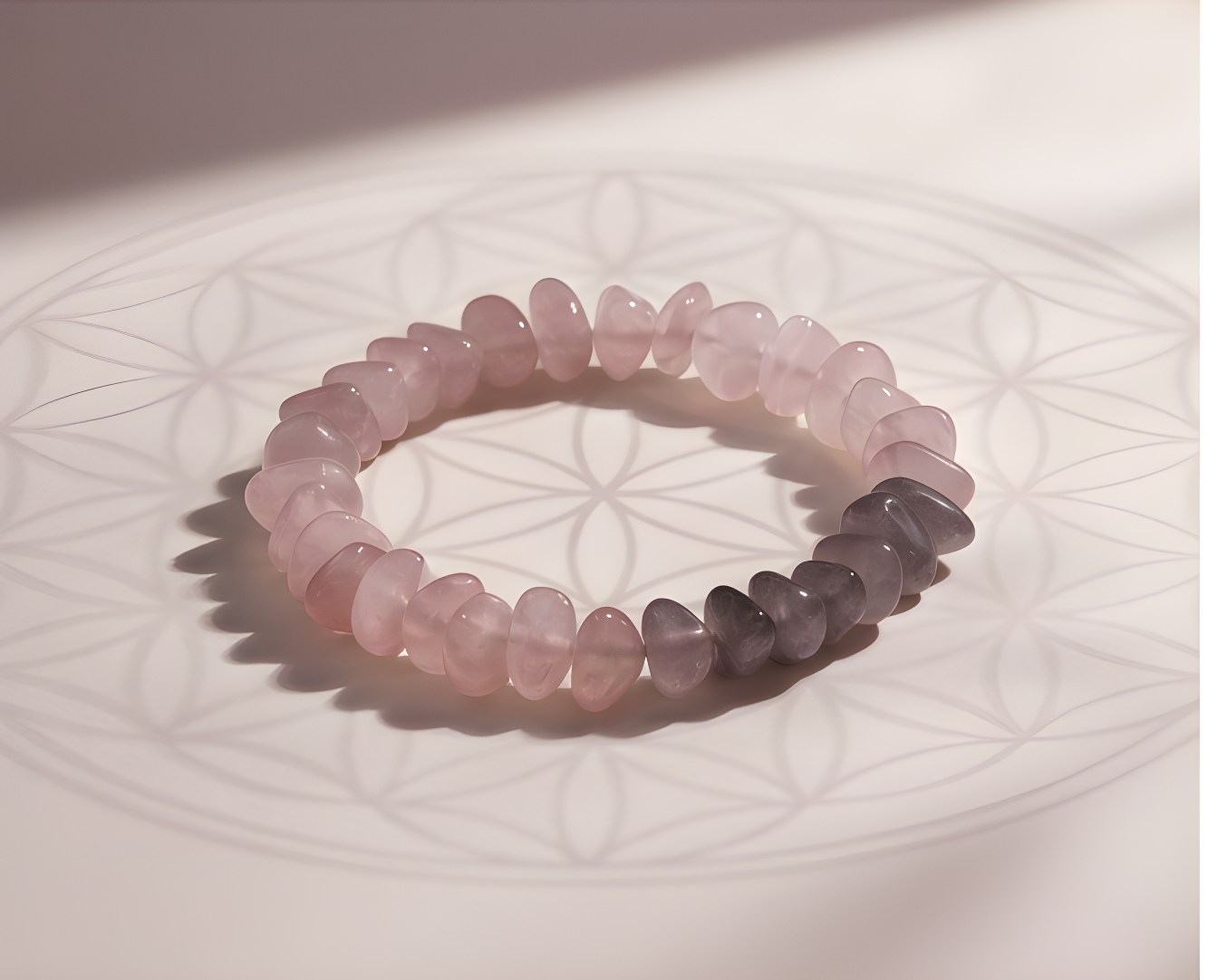 Rose Quartz Crystal Chip Bracelet | Love, Self-Care & Feminine Energy