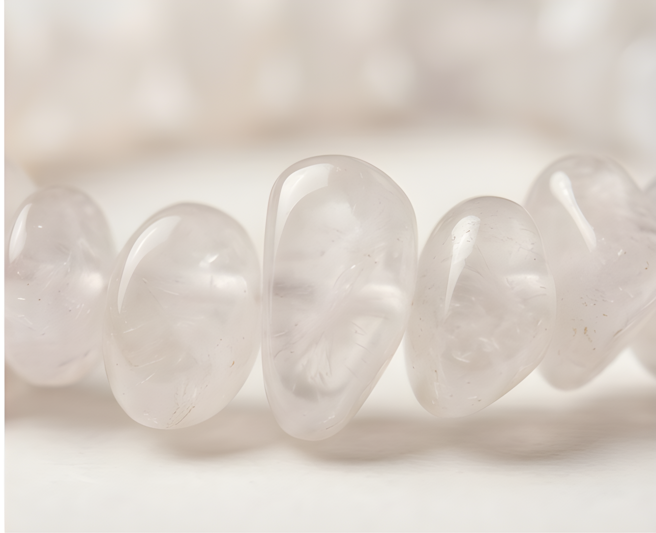 Snow Quartz Crystal Chip Bracelet | Purity, Clarity & Gentle Inner Wisdom