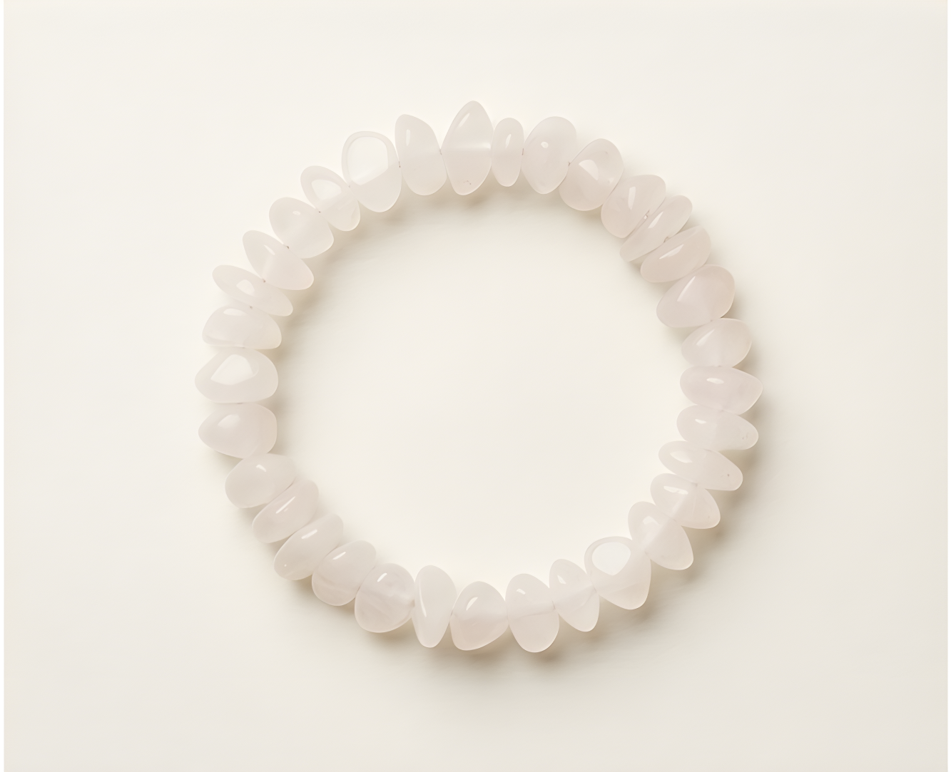 Snow Quartz Crystal Chip Bracelet | Purity, Clarity & Gentle Inner Wisdom