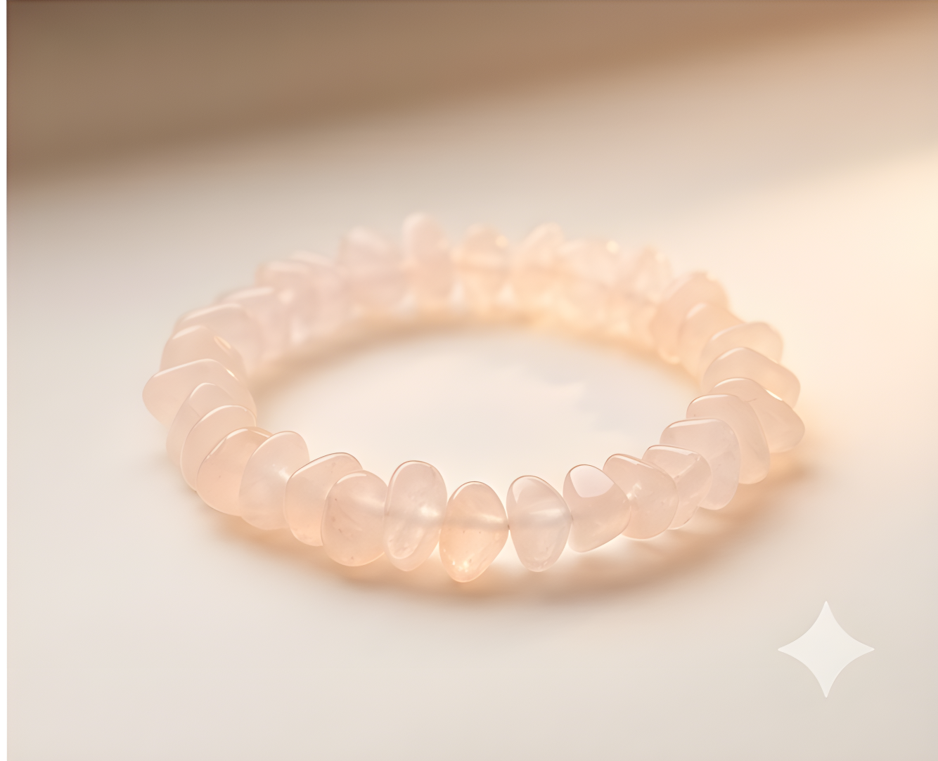 Snow Quartz Crystal Chip Bracelet | Purity, Clarity & Gentle Inner Wisdom