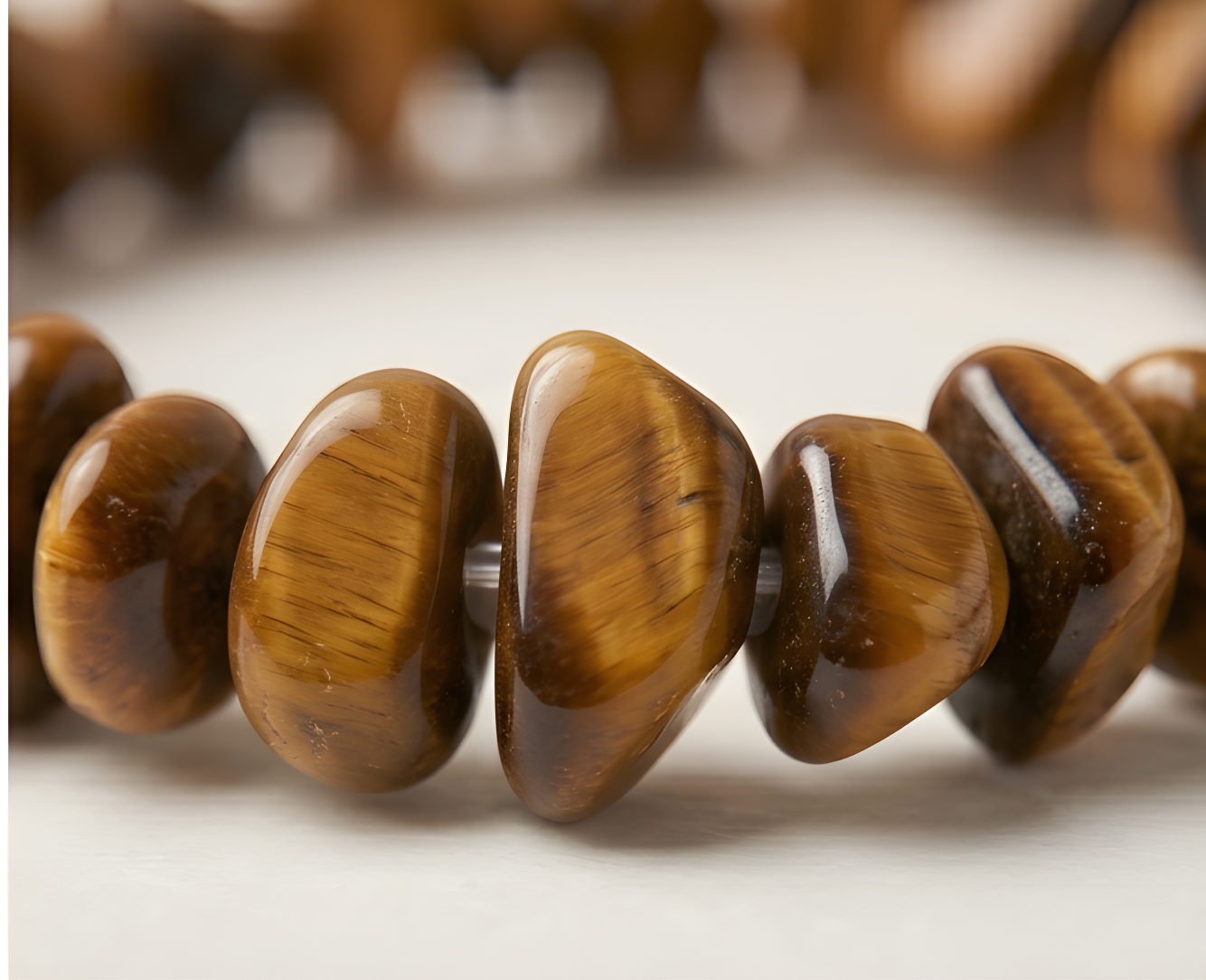 Tiger Eye Crystal Chip Bracelet | Courage, Confidence & Personal Power