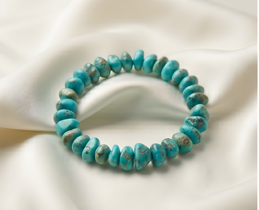 Turquoise Crystal Chip Bracelet | Protection, Communication & Ancient Wisdom