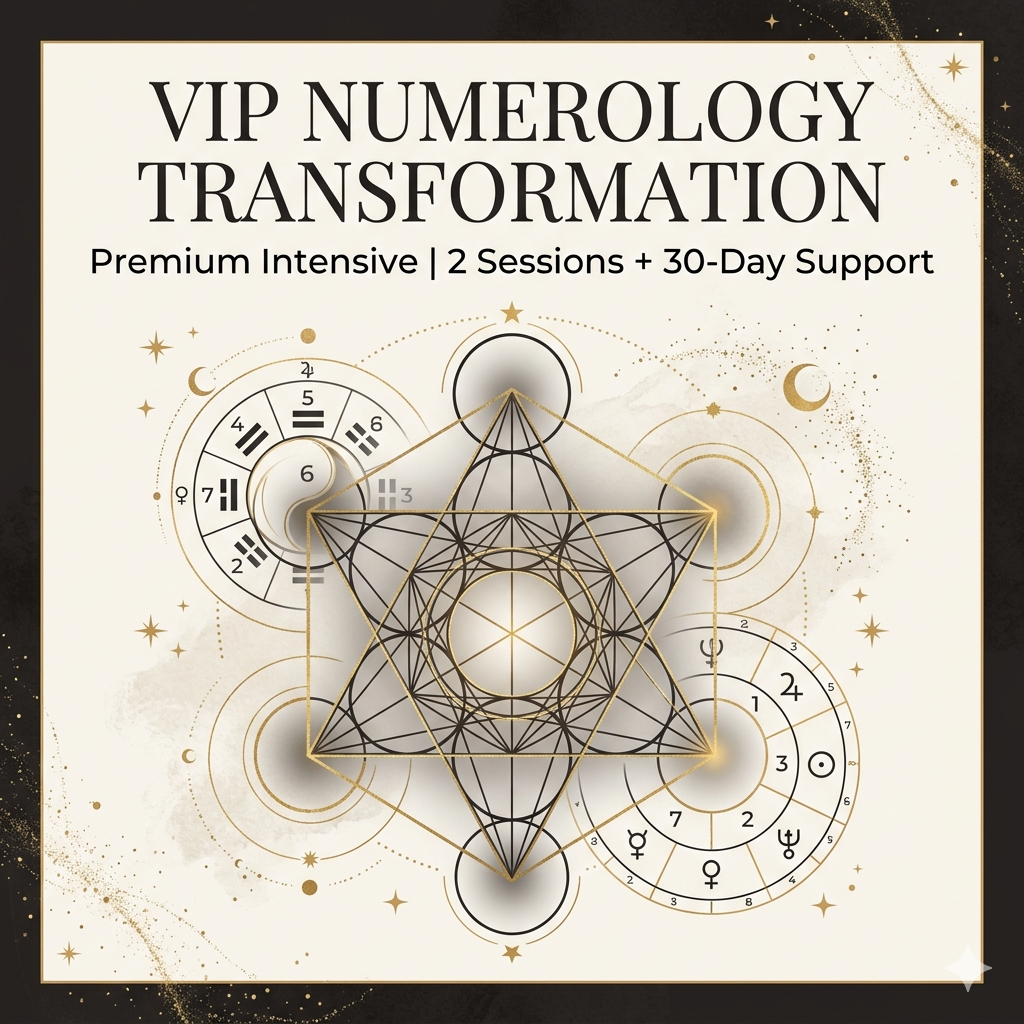 VIP Numerology Transformation | Premium Intensive | 2 Sessions + 30-Day Support