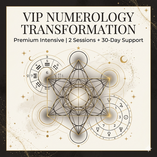 VIP Numerology Transformation | Premium Intensive | 2 Sessions + 30-Day Support