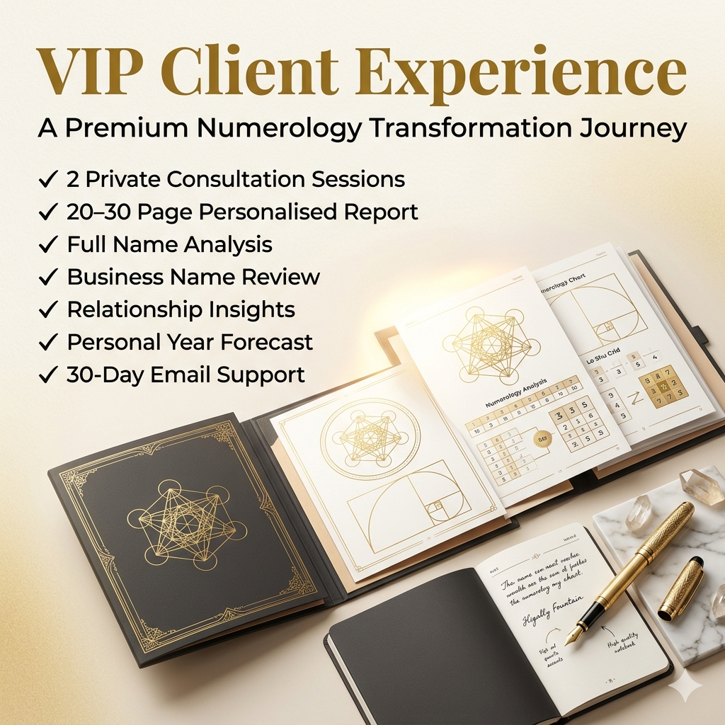 VIP Numerology Transformation | Premium Intensive | 2 Sessions + 30-Day Support